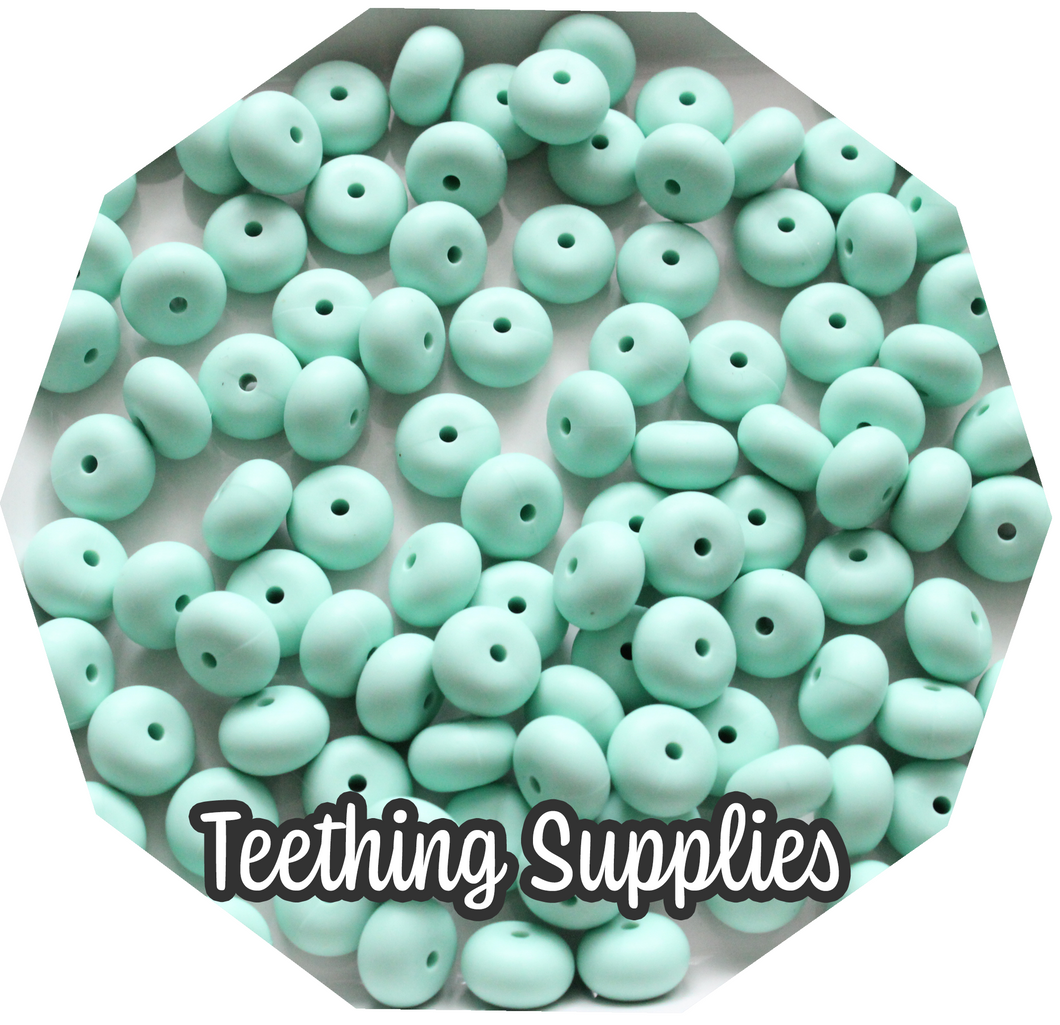 14mm Abacus Beads (Pack of 5) - Mint