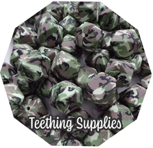 Load image into Gallery viewer, 17mm Hexagon Camouflage Silicone Beads (Pack of 5)
