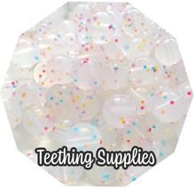 Load image into Gallery viewer, 15mm Confetti Silicone Beads (Pack of 5) Teething Supplies
