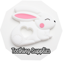 Load image into Gallery viewer, Silicone Bunny Teether - White
